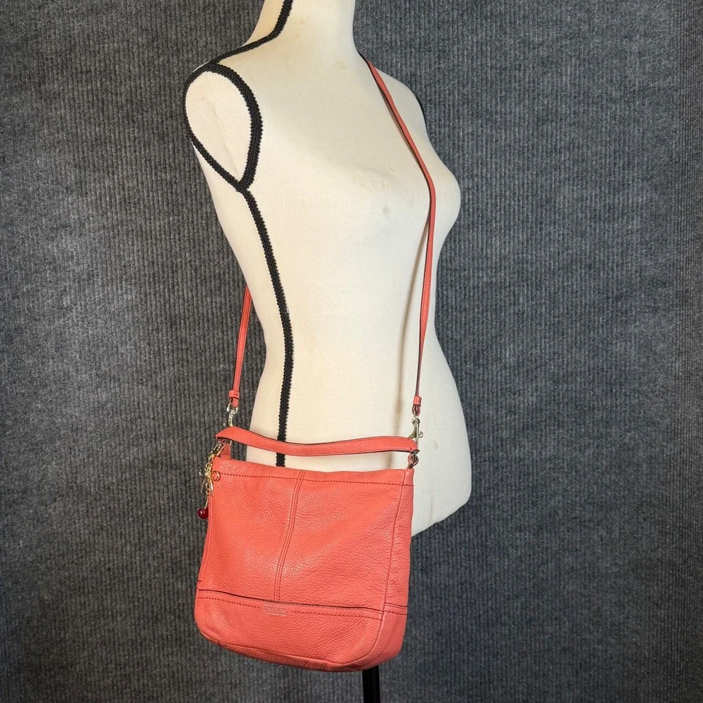 Coach Park Pink Leather Mini Duffle Crossbody Bag Shoulder Purse Coquette Preppy